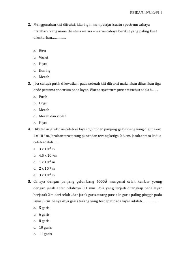 Ukbm 3 10 2 Gelombang Cahaya