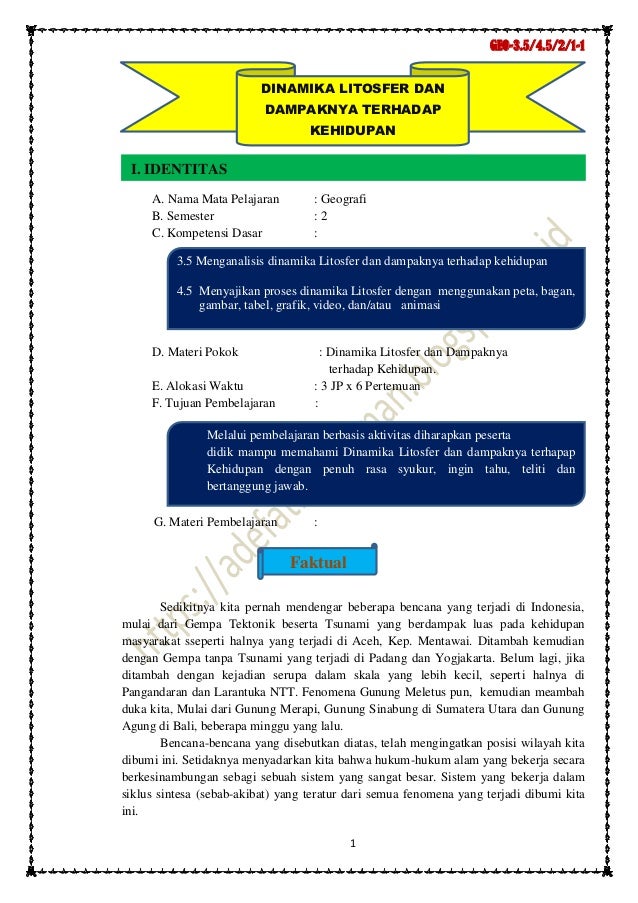 Contoh Soal Geografi Kelas 10 Semester 2 Tentang Litosfer ...
