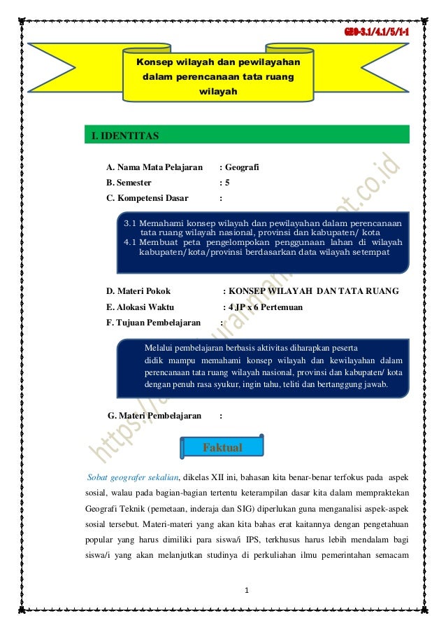 Contoh Kisi Kisi Penilaian Soal Materi Wilayah Dan Perwilayahan