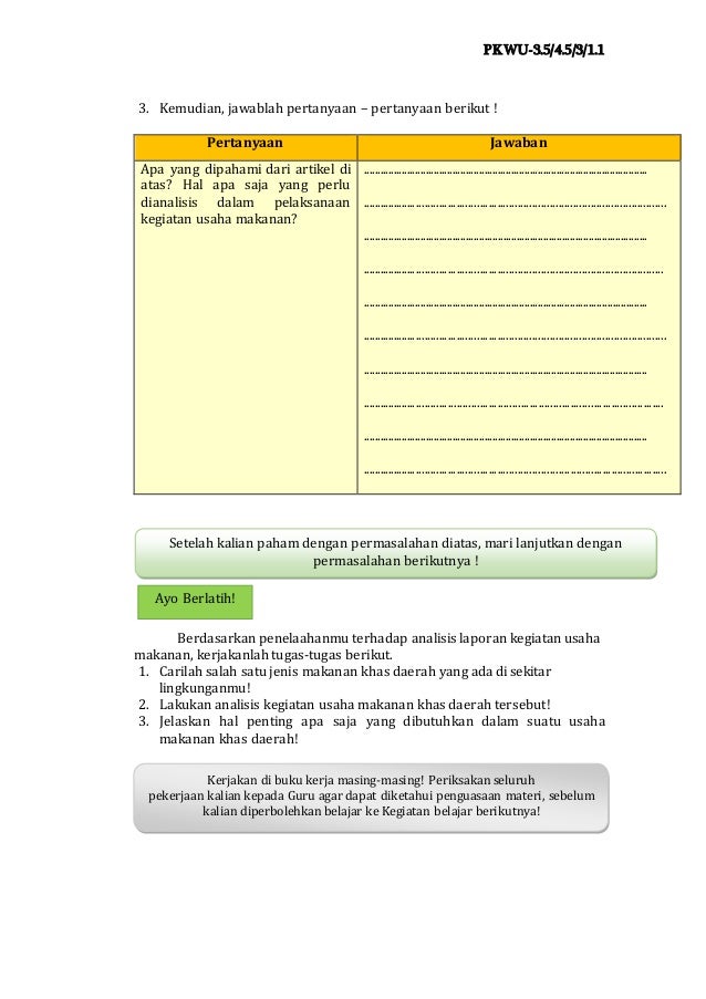 Jelaskan klasifikasi laporan kegiatan usaha