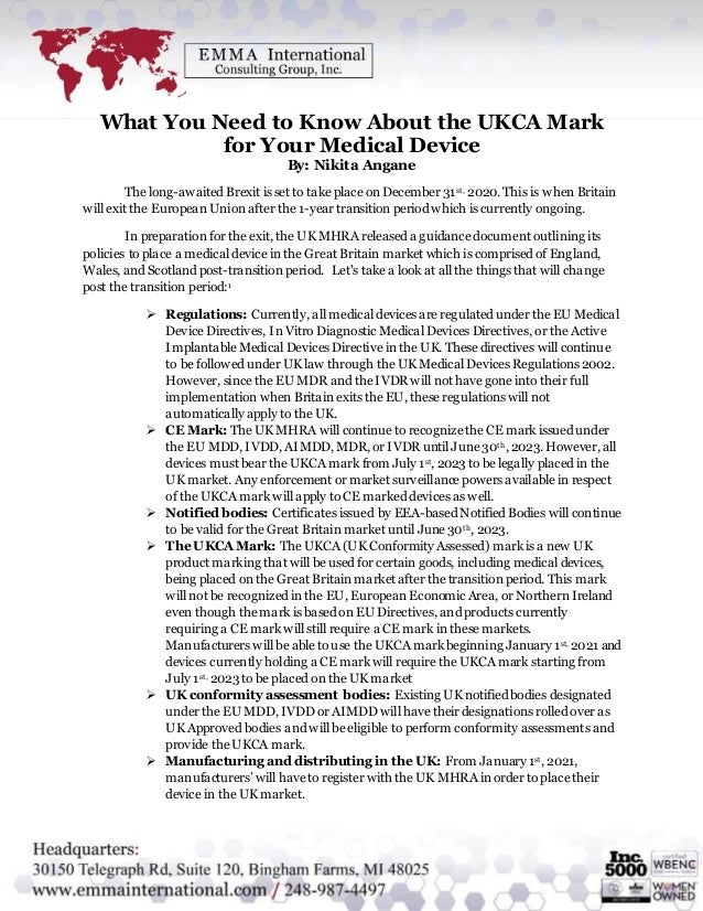 What You Need to Know About the UKCA Mark for Your Medical Device