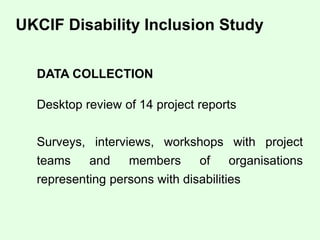 UKCIF Disability Inclusion - Saint Lucia ESHS Workshop | PDF