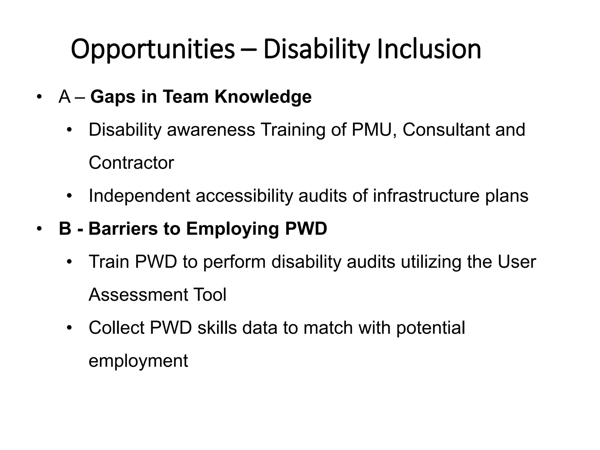 UKCIF Disability Inclusion - Saint Lucia ESHS Workshop | PDF