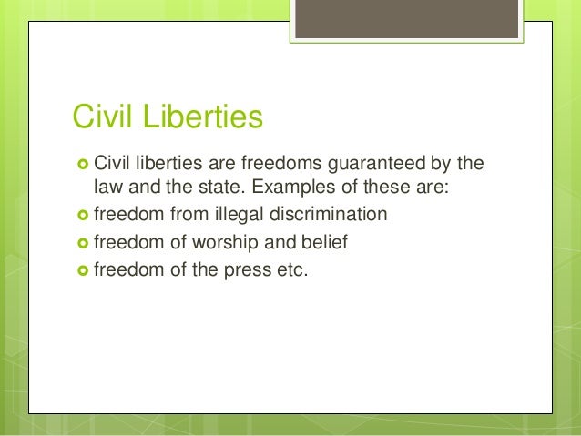 Civil Liberties And Civil Liberties