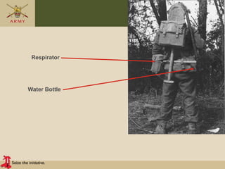 Seize the initiative.
Respirator
Water Bottle
 