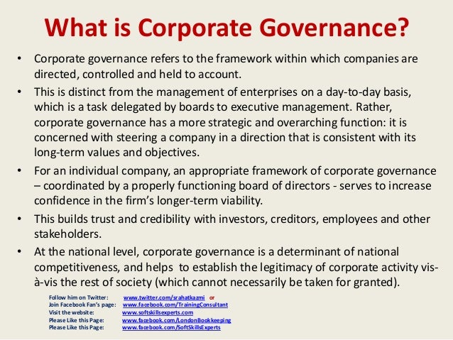 corporate governance 2 essay View essay - unit 1 essay - corporate governance from mba 5101 at columbia southern university, orange beach corporate governance corporate governance carla davis mba 5101-15m dr tony. corporate governance 2 essay View essay - unit 1 essay - corporate governance from mba 5101 at columbia southern university, orange beach corporate governance corporate governance carla davis mba 5101-15m dr tony.