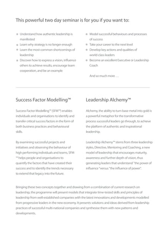 Robert Dilts - Leadership seminar June 2013 | PDF
