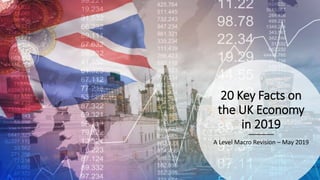 20 Key Facts on
the UK Economy
in 2019
A Level Macro Revision – May 2019
 