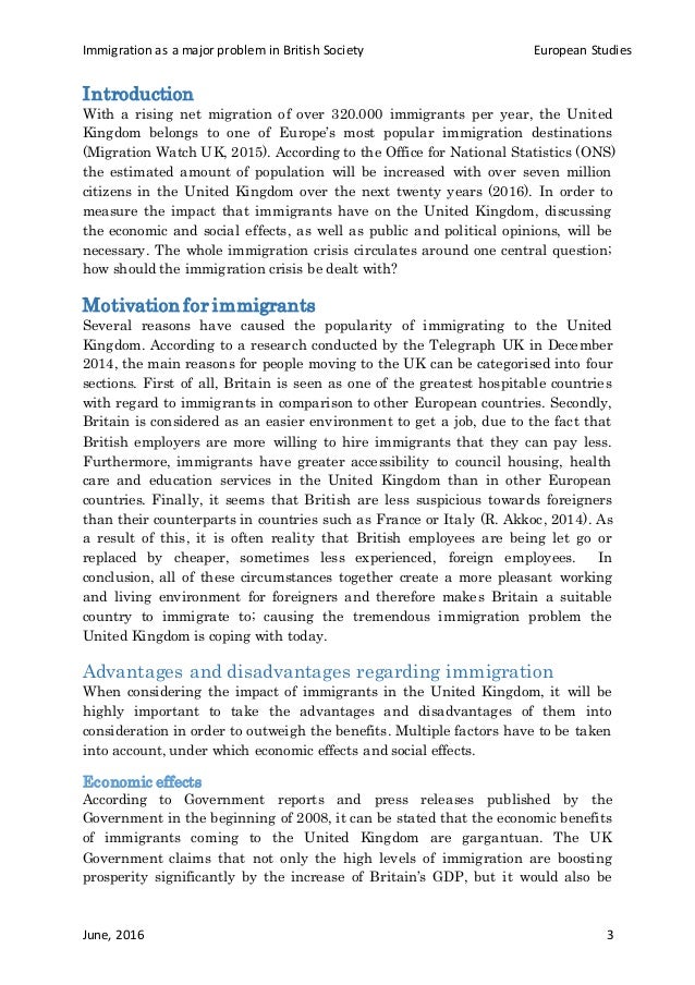 essay immigration introduction