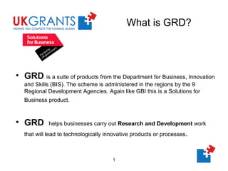 Uk Grants - Grant for Research and Development | PPT