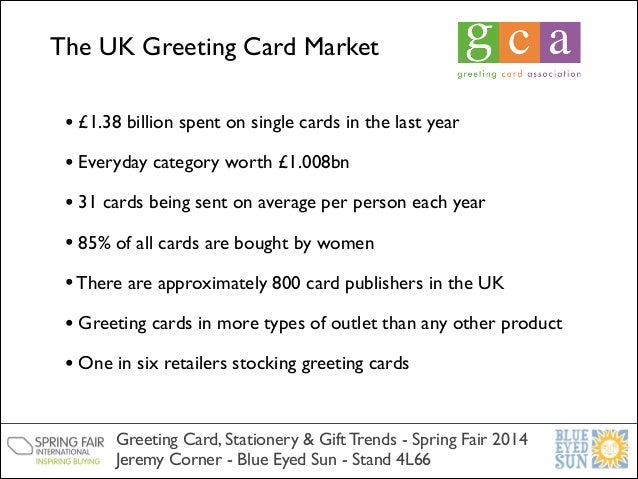 trend insights uk greeting card, stationery and gift markets, Greeting card