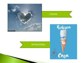 CASUAL
INTENCIONAL
 