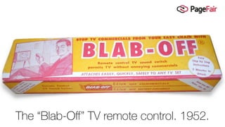 The “Blab-Oﬀ” TV remote control. 1952.
 