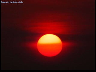 Dawn in Umbria, Italy. 
