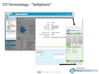 © 2014 Appirio, Inc. - Confidential
CTI Terminology - “Softphone”
 