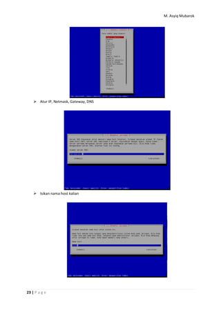 Ukk 2016 debian 7 (instalasi,sett ip,dhcp,dns) - m.asyiq m | PDF