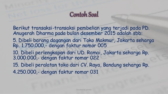 Jurnal Pembelian ( Purchase Journal ) Jurnal Pembelian ( Purchase Journal )
