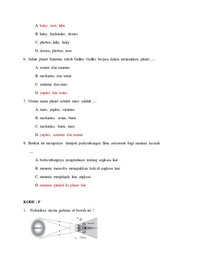 Ukk Kelas 6 Tema 9 Paket 3