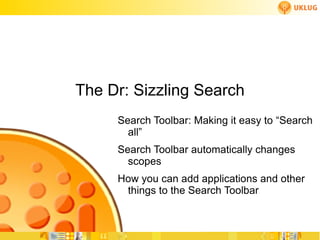 Know your Notes Use Preview to work faster (less window management) Preview on side or bottom For all PIM apps (Mail, Calendar, Contacts, To -dos, Notebook) 