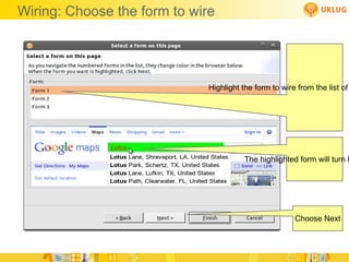 Bookmarks – Change the 'Home' screen Any Notes Database or Web-site bookmark can be set as the 'Home' screen 
