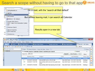 Use the  Show action bar button to manipulate the preview  And to manipulate other appropriate things  Contacts has choice of list and biz cards Mail has choice of “individual messages” and conversations  