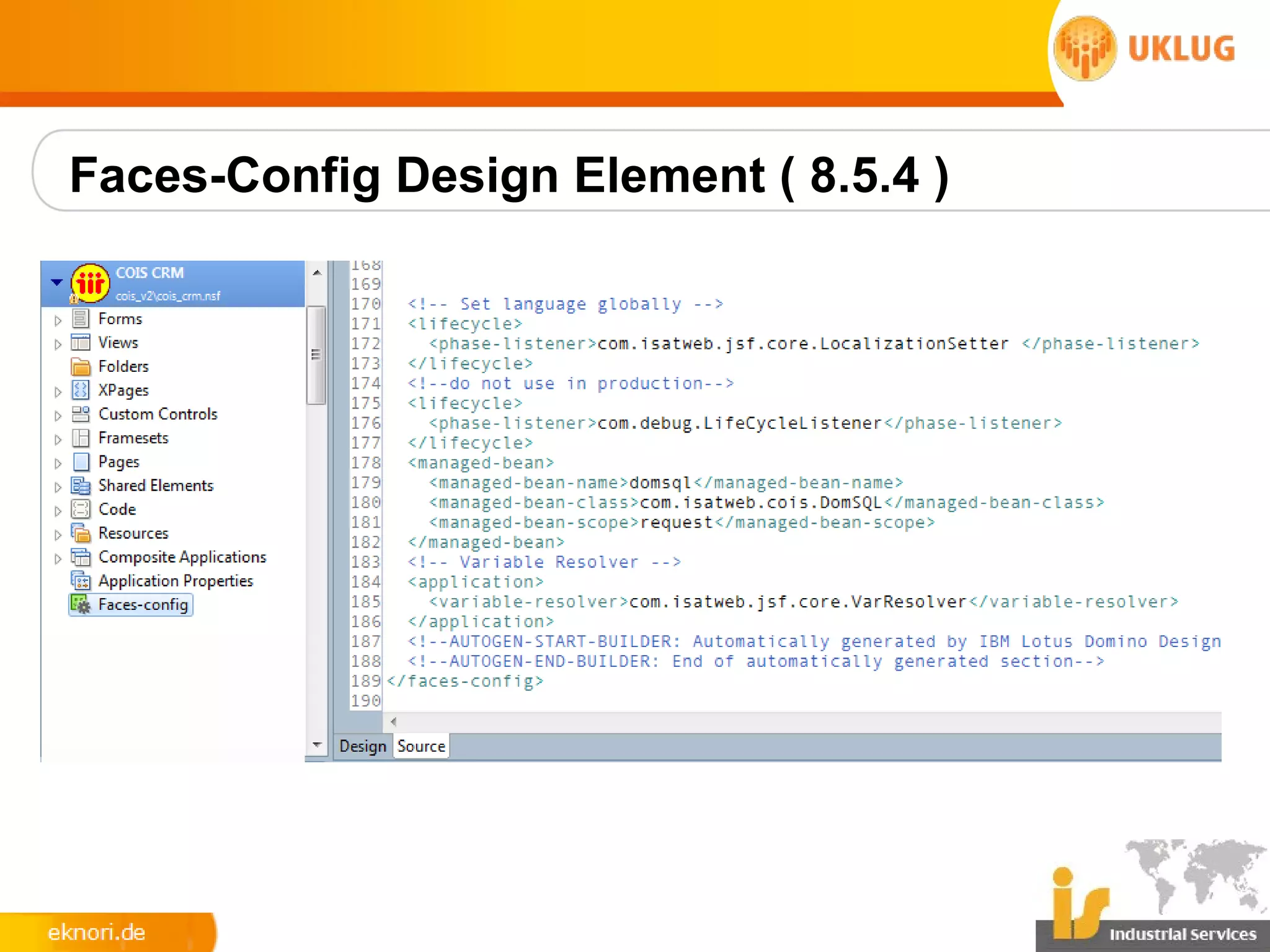 Faces-Config Design Element ( 8.5.4 )
 