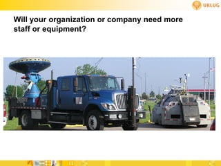 Will your organization or company need more
staff or equipment?
 