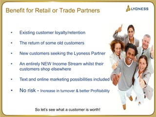 Sample of 18,500 trading partners already in place across Mainland Europe ...Over 100 million products & services!