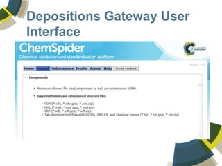 Depositions Gateway User
Interface
 