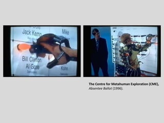 Performance art as posthumanist means of expression - performing the ...
