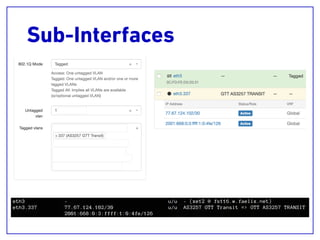 Sub-Interfaces
 
