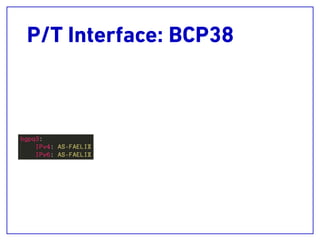 P/T Interface: BCP38
 