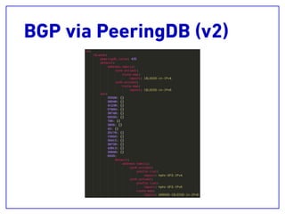 BGP via PeeringDB (v2)
 