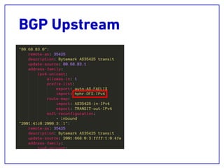 BGP Upstream
 