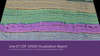 Line 07 CDP 19500 Visualization Report
SALT FEATURES IN THE ZECHSTEIN PLUS UNDERLYING CARBONIFEROUS EVENTS
 
