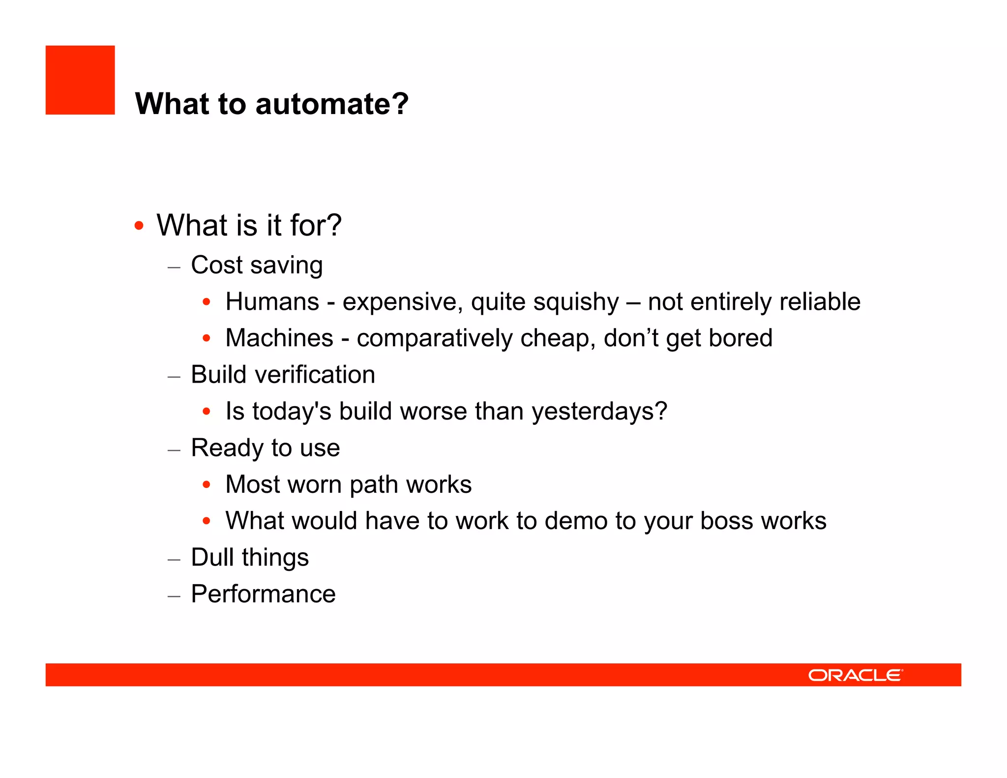 How the JDeveloper team test JDeveloper at UKOUG'08