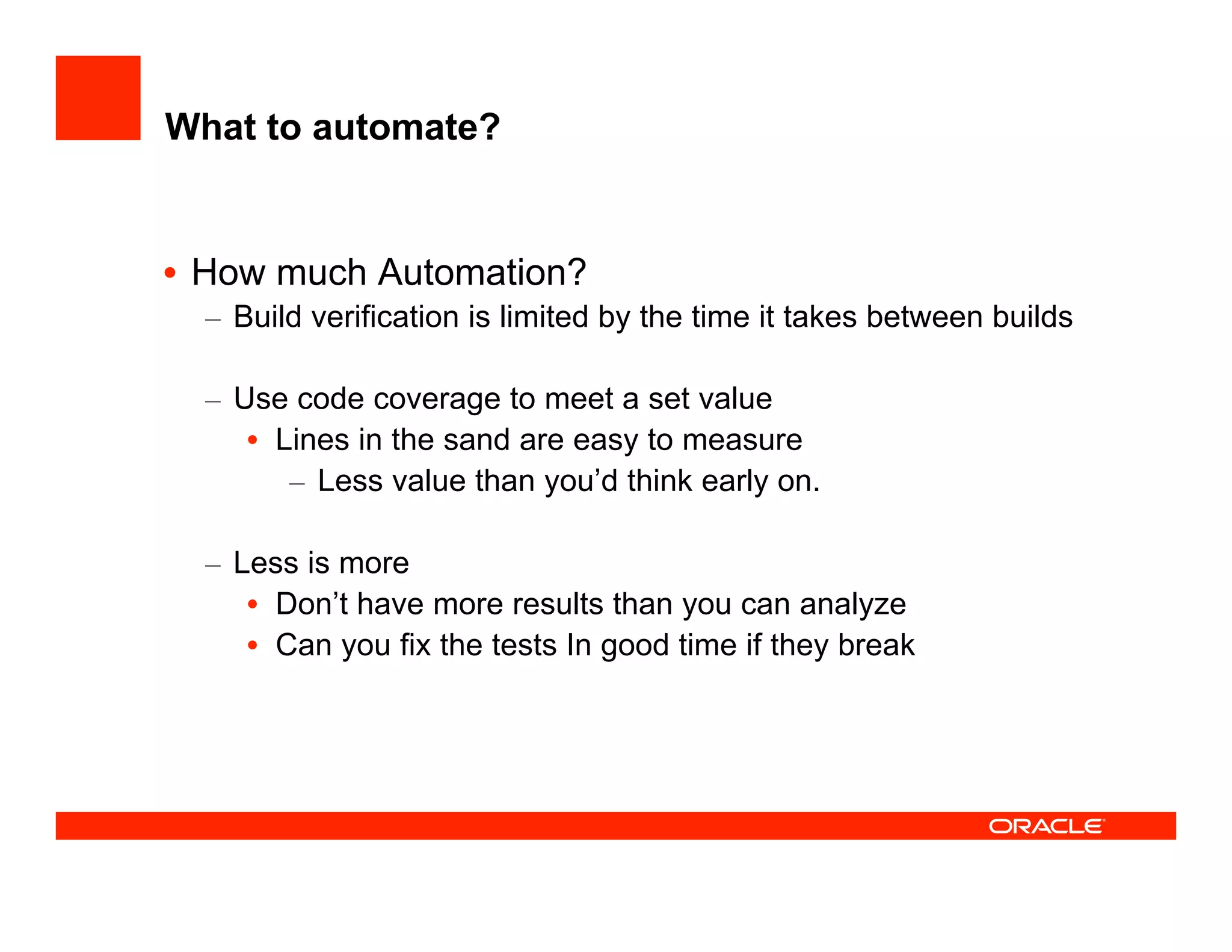 How the JDeveloper team test JDeveloper at UKOUG'08