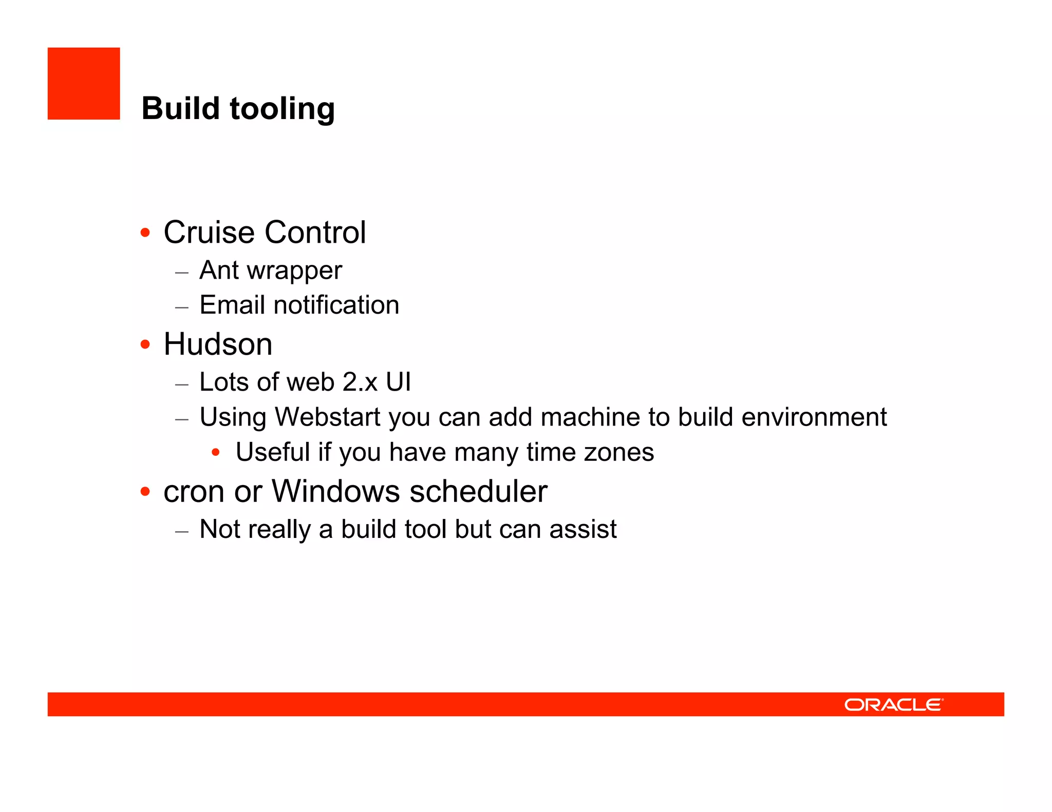 How the JDeveloper team test JDeveloper at UKOUG'08