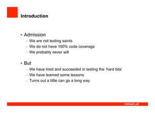 How the JDeveloper team test JDeveloper at UKOUG'08