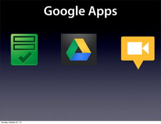 Google Apps

Sunday, October 27, 13

 