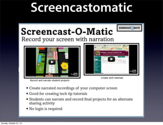 Screencastomatic

Sunday, October 27, 13

 