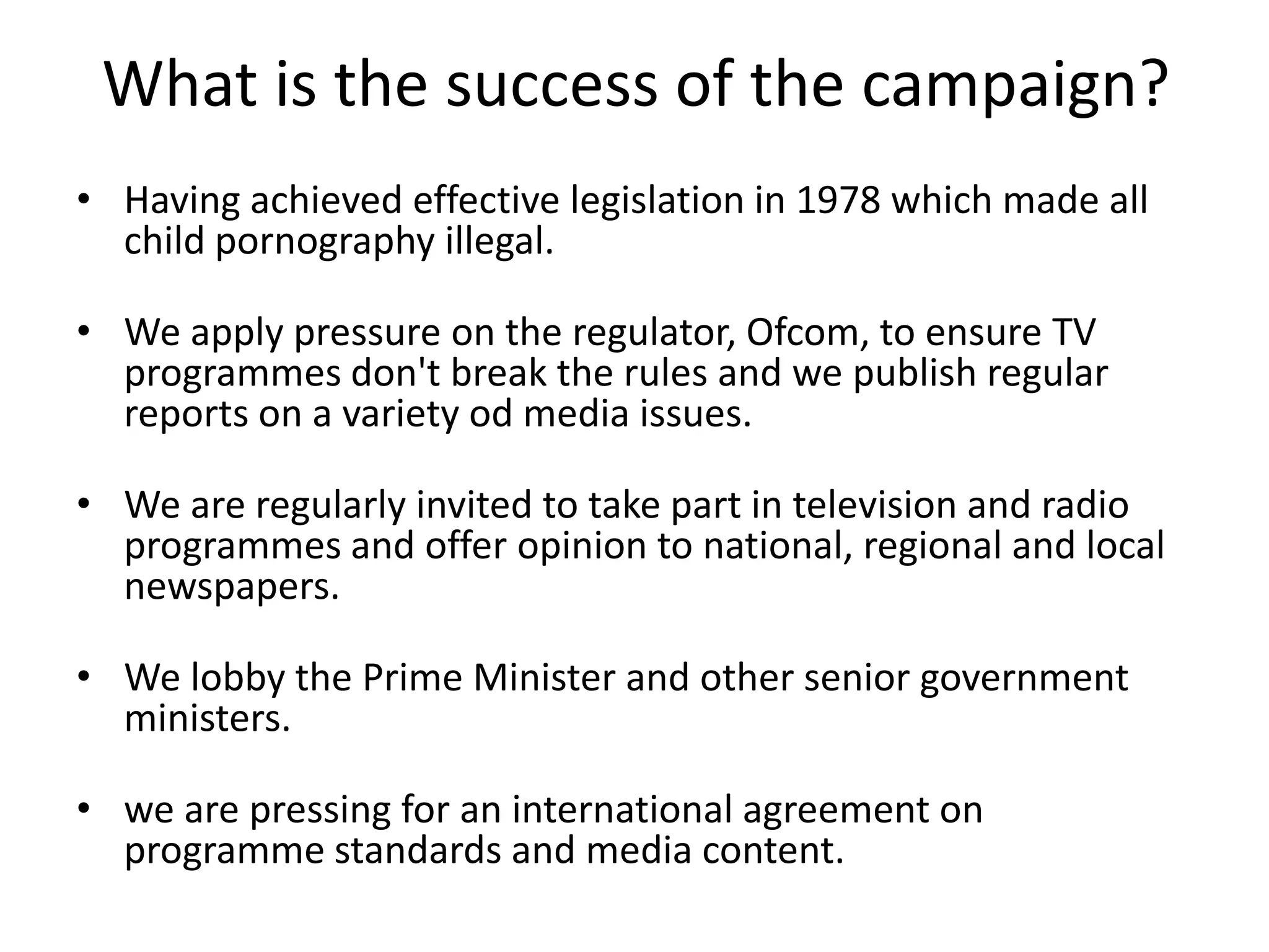 Uk pressure group media watch uk | PPT