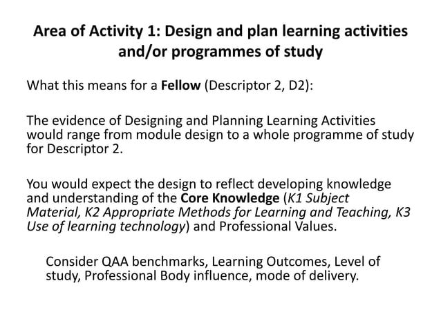 Uk professional standards framework unwrapped fhea v3 | PPTX ...