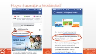 JÓL CÉLZOTT KREATÍVOK
Live
2018.02.19.
RG Stúdió
…és az internet Önnek dolgozik!
www.rgstudio.hu
Hogyan használjuk a hirdetéseket?
 