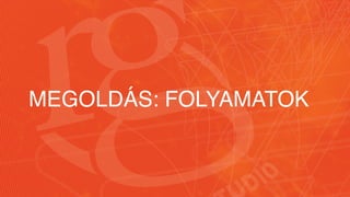 MEGOLDÁS: FOLYAMATOK
 