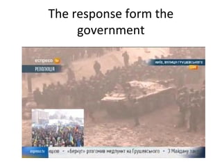 The response form the
government

 