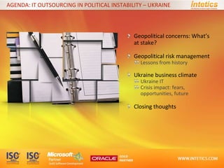 Ukraine Crisis: Geopolitical Risk Management in IT Outsourcing