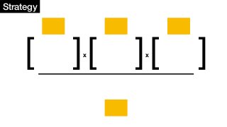 Strategy
[ ][ ][ ]x x
 