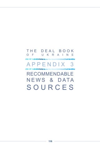 Oleksii Vitchenko launches
new investment company
"Digital Future"
Ukrainian entrepreneur Oleksii Vitchenko launched Digital Future in September 2014. This
new investment company aims to analyse the Ukrainian startup landscape, seek out the best
new projects and take them to the global market.
Digital Future invests in startups at various stages of development, focusing on e-commerce,
digital marketing and mobile technology. The company usually looks to invest from $25,000
for a 10-15% stake.
Digital Future works alongside accelerator GrowthUp. Launched in 2005 by Denis
Dovgopoly, a figure of the Ukrainian startup scene, GrowthUp aims to help Ukrainian tech
startups put their companies to the test, develop their business and build up a client base.
Vitchenko's company is already believed to have closed its first investment deal, with Kiev-
based startup Easy Ads the recipient. A further eight startups are currently being looked at. In
the next 2-3 months Digital Future is planning to invest in 3-4 more startups.
First investment in Jeapie
In November 2014, Digital Venture invested $50,000 in Jeapie. This mobile notification-
delivery service aims to increase the quality of interactions with clients or co-workers through
the introduction of “smart” push notifications.
Thanks to user data collection and analysis, Jeapie’s customers receive the opportunity to
more deeply understand the behavior of users after receiving messages. In the future,
customers may personalize the text, supply, and time of delivery for different groups.
“Jeapie was founded as a result of a simple observation: despite the rapid development of
mobile technology, businesses as a whole still rely on email and SMS for communication
with their clients." "There are a series of limitations with this protocol over the past 20 years.
The potential for the push notification has been undervalued, but it is obvious to us that the
future is behind them. Surely, they will not be able oust the ‘classic’ channels, but their pre-
designed protection from spam and advertising is the path to an upgrade of communications
between the business and client to a new level,” says Jeapie co-founder Aleksandr
Mikhaylenko.
Combined reports from AIN.UA, Rusbase.com and Ukraine Digital News
Ukraine Digital News, Sept. 15 and Nov. 21, 2014
THE DEAL BOOK OF UKRAINE
APPENDIX 1 | LATEST INDUSTRY DEVELOPMENTS
116
 