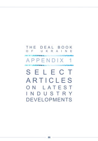 – What is your vision of the Ukrainian IT, startup and venture scene in general, and
its future prospects?
Ukraine has great IT/math educational assets and a lot of talent. Currently, it also has
comparatively low development costs, making the launch of new startups very attractive.
The availability of venture capital is restricted now, though this sector is developing with
new funds coming to the market.
– To which extent have the recent political troubles affected the industry, and what
do you see next?
Undeniably, the political situation has increased the risks for investors, and this has a
negative impact in the short term. But as soon as the situation stabilizes, the trend will turn
positive, and hopefully the market will become more open and democratic.
– How should industry players react to the current situation?
At this stage, it is important for IT companies to understand that they should also give
something back to the community. Universities are underfunded and becoming
disconnected from real-world industries. At our modest level, we provide sponsor
suppport to the Mechnikov State University and the Rishelevskii Lyceum. We also
organize programming contests in Odessa. The more industry players support the
community, the better.
• Victor Shaburov has founded or co-founded several startups since 2000. These
included SPB Software, which asserted itself as a major mobile developer on WinMo
and Android platforms before being acquired by Yandex in 2011, and Handster Inc,
which became the leading independent Android store. Following Handster’s acquisition
by Opera Software in 2011, Mr. Shaburov became the Vice President of Storefronts at
Opera Software. During his two years in office, the number of store visitors increased
from 18 million to 105 million monthly. Co-founded with Yuri Monastyrshin, Looksery is
based in San Francisco and Odessa, Ukraine. This startup specializes in face tracking
and face modification technologies for real-time video messaging. In October 2014,
Looksery launched a mobile application that aims to change the selfie landscape
forever with its new and superior real-time photo and video messaging effects. The
core technology is also available for licensing to a variety of players in the video
communications industry.
Looksery CEO Victor Shaburov:
“After a period of increased risks for
investors, hopefully the market will
become more open and democratic"
THE DEAL BOOK OF UKRAINE
PART 4 | ENTREPRENEUR STORIES
88
 